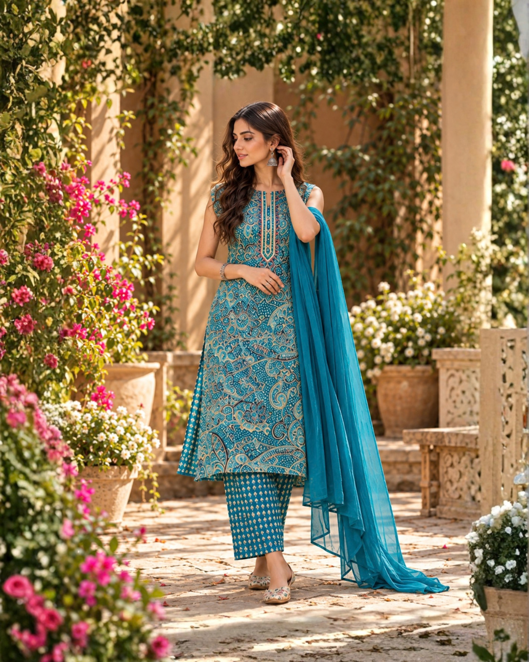 Paisley Thread Suit Set