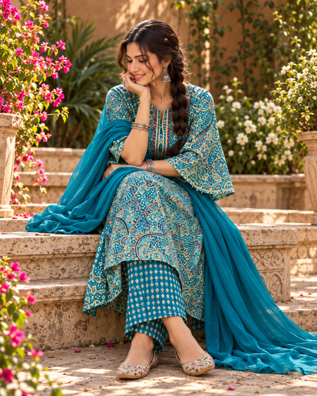 Paisley Thread Suit Set