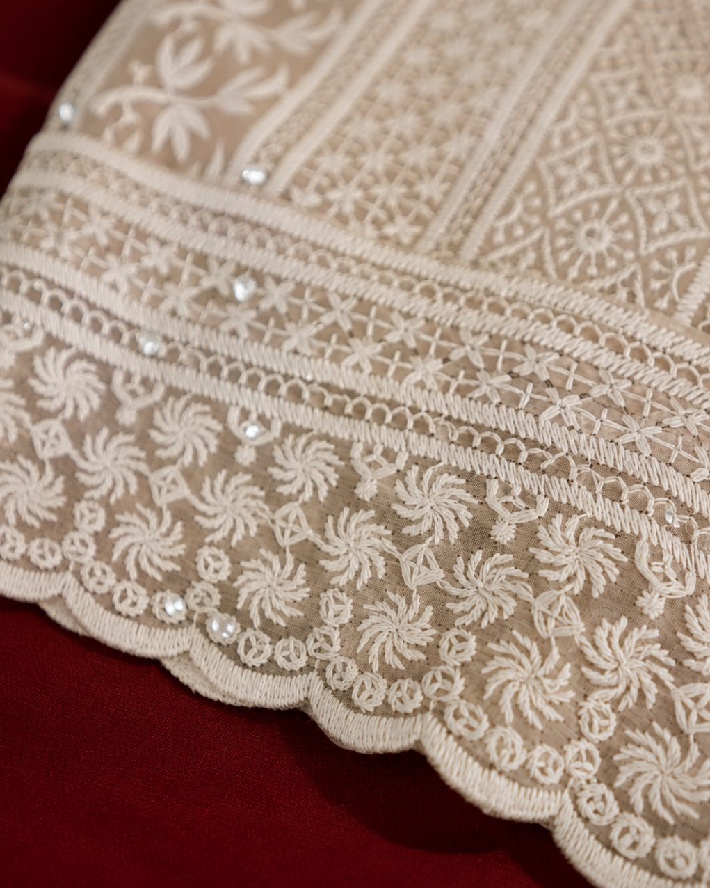 Delicate Chikankari Suit - Unstitched