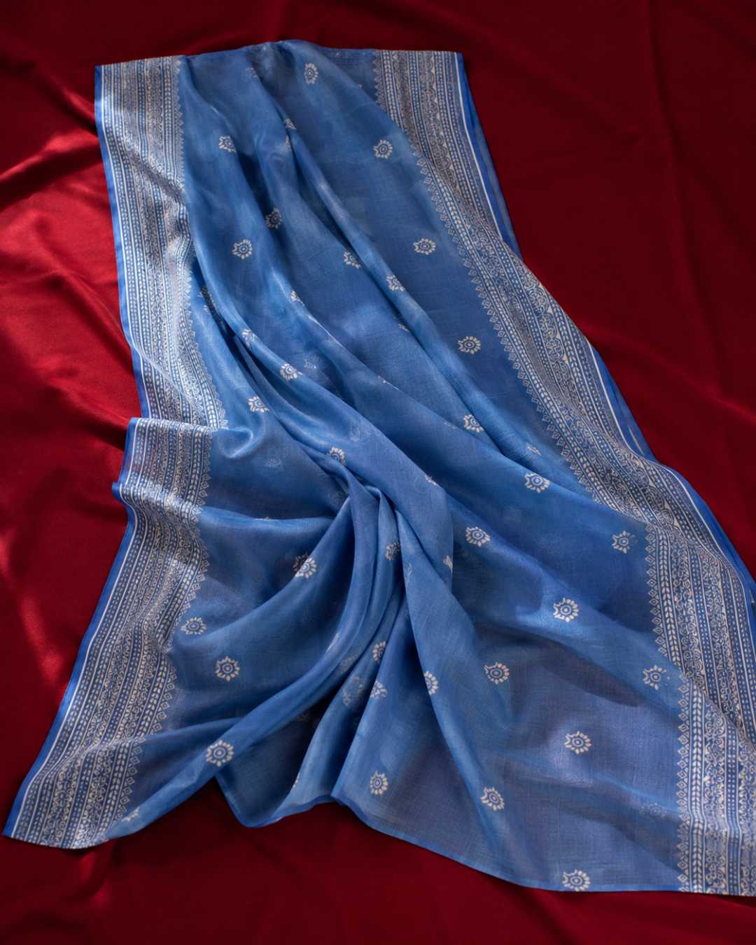 Heritage Block Print Suit - Unstitched