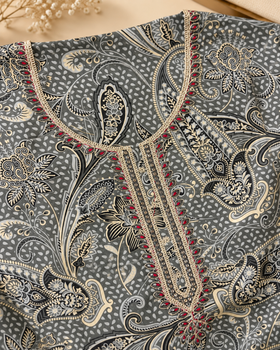 Paisley Thread Suit Set