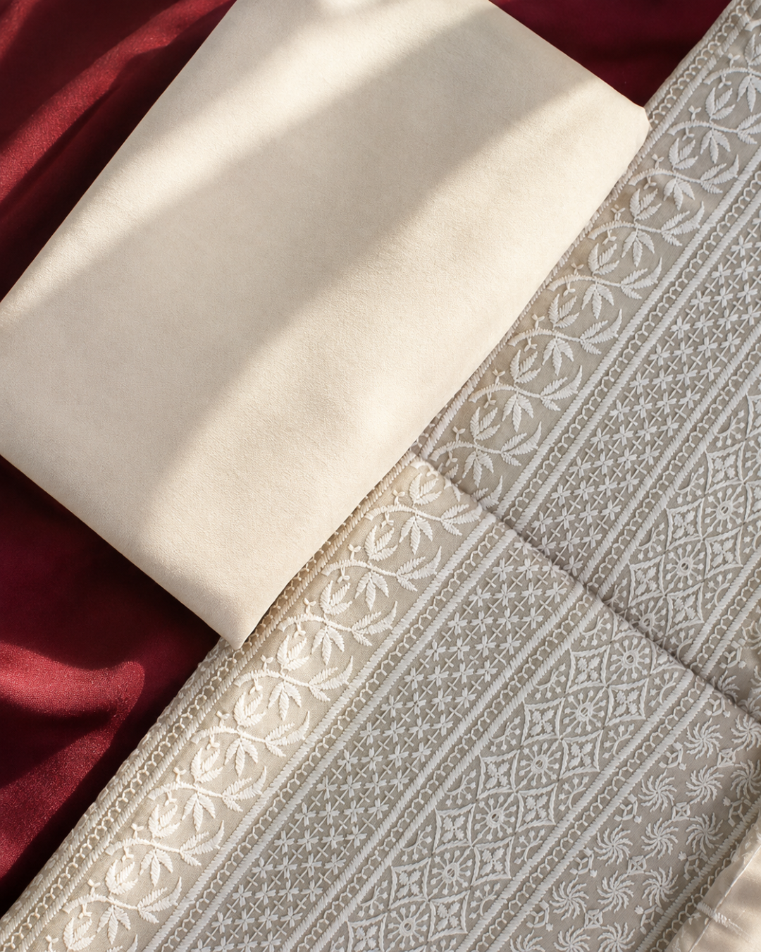 Delicate Chikankari Suit - Unstitched