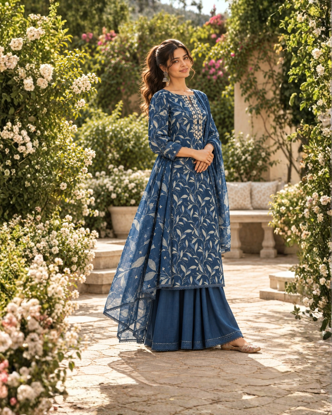 Leaf and Lace Suit Set