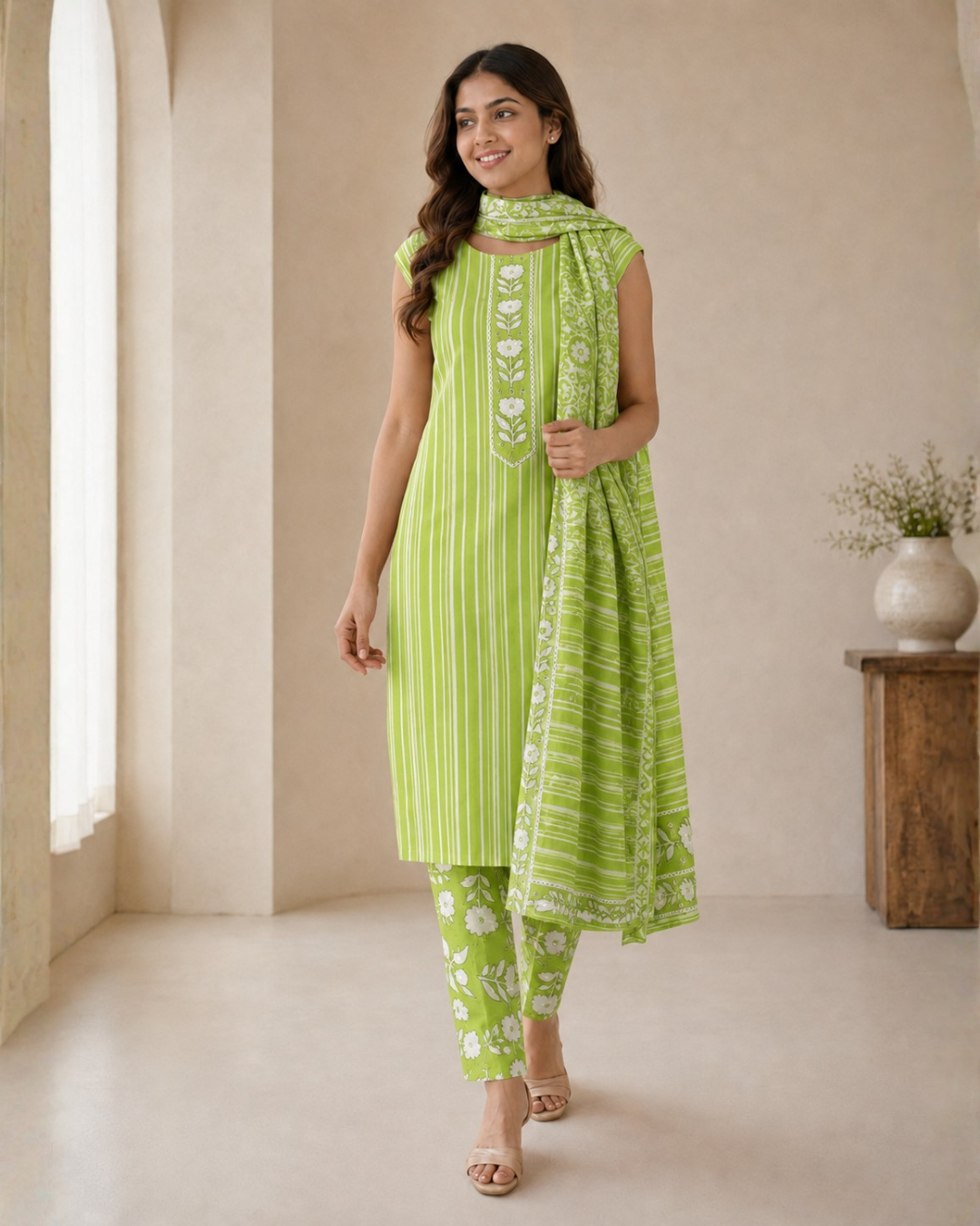 Classic Floral Suit - Unstitched