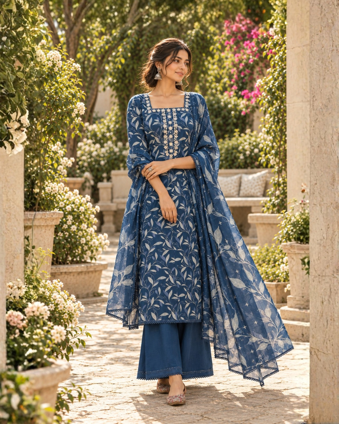 Leaf and Lace Suit Set
