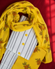 Yellow Floral Printed Suit - Unstitched