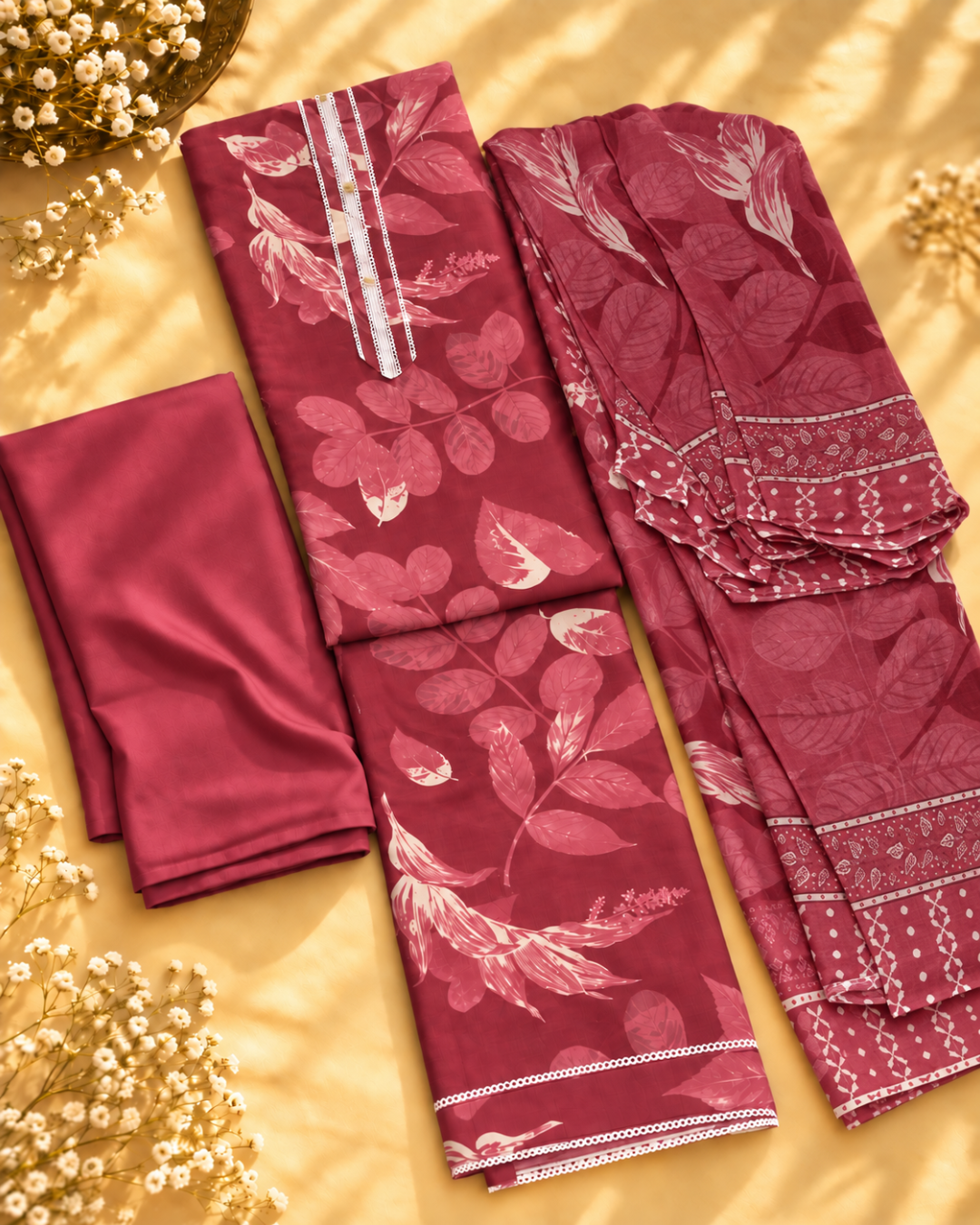 Botanical Print Suit Set