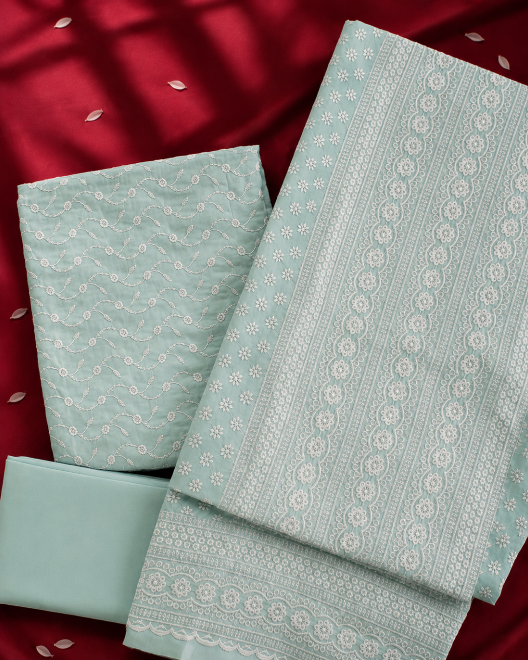 Classic Chikankari Suit - Unstitched