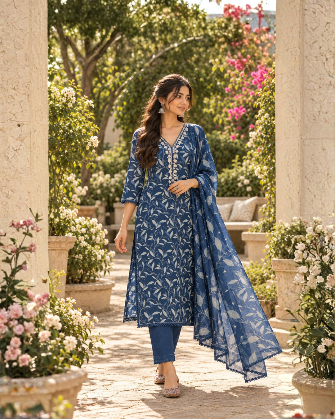 Leaf and Lace Suit Set