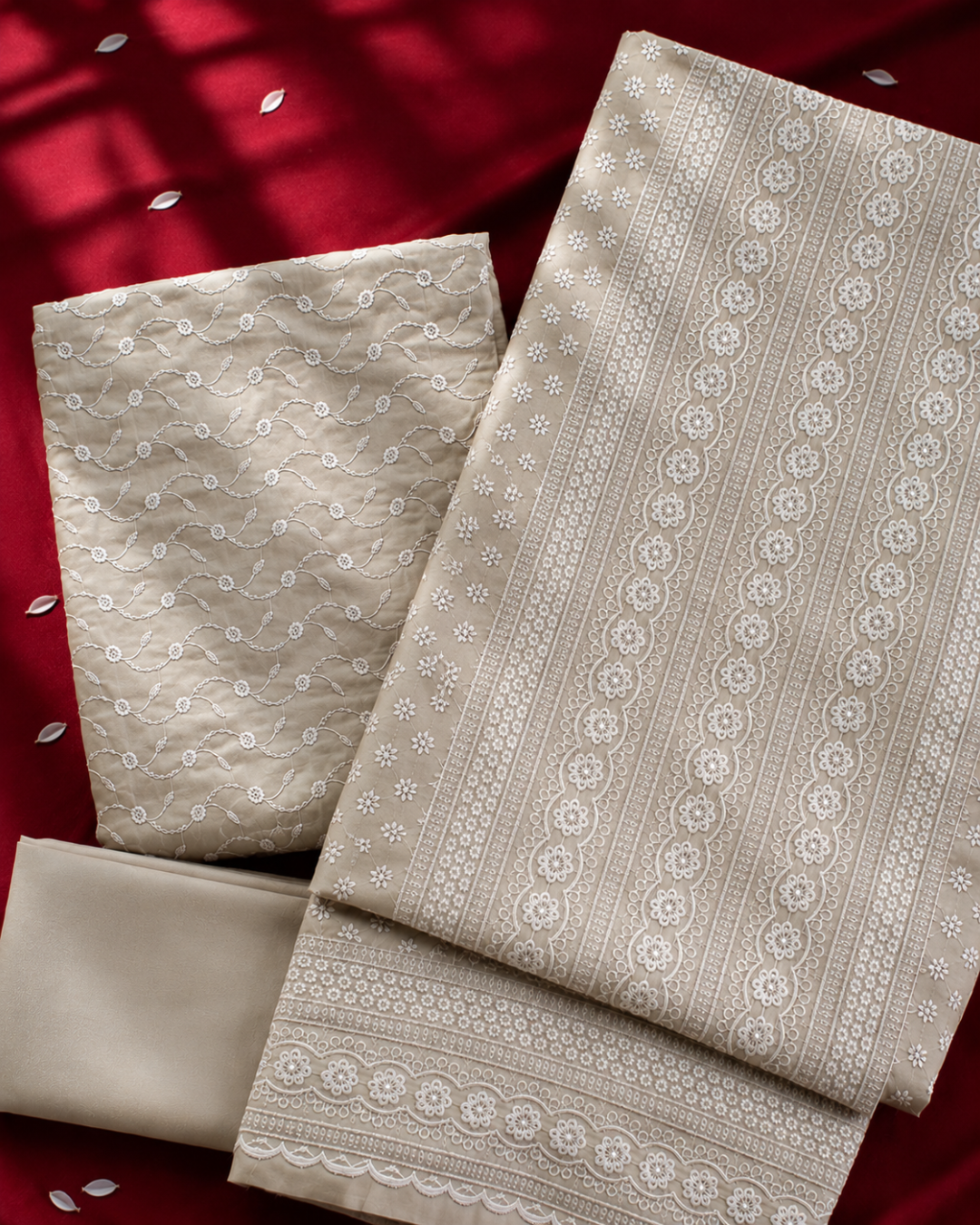 Classic Chikankari Suit - Unstitched