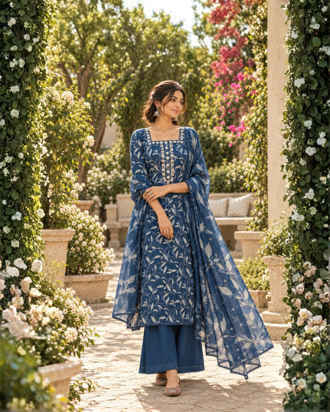 Leaf and Lace Suit Set