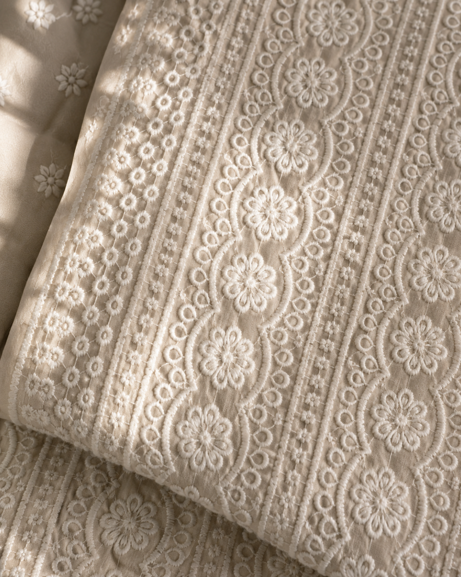 Classic Chikankari Suit - Unstitched