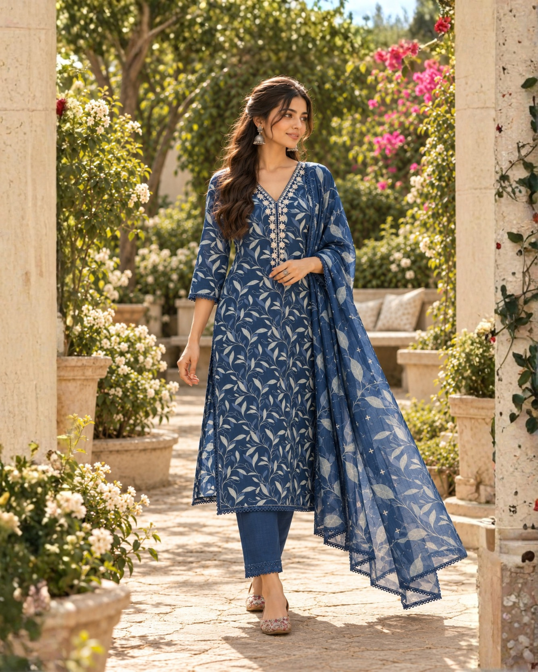Leaf and Lace Suit Set