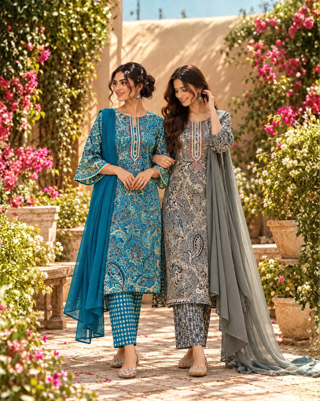 Paisley Thread Suit Set