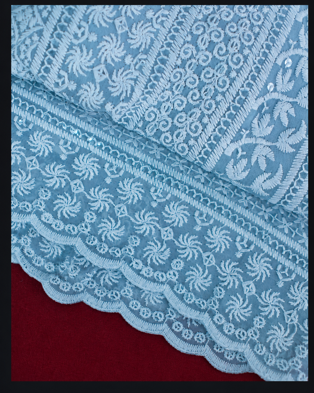 Delicate Chikankari Suit - Unstitched