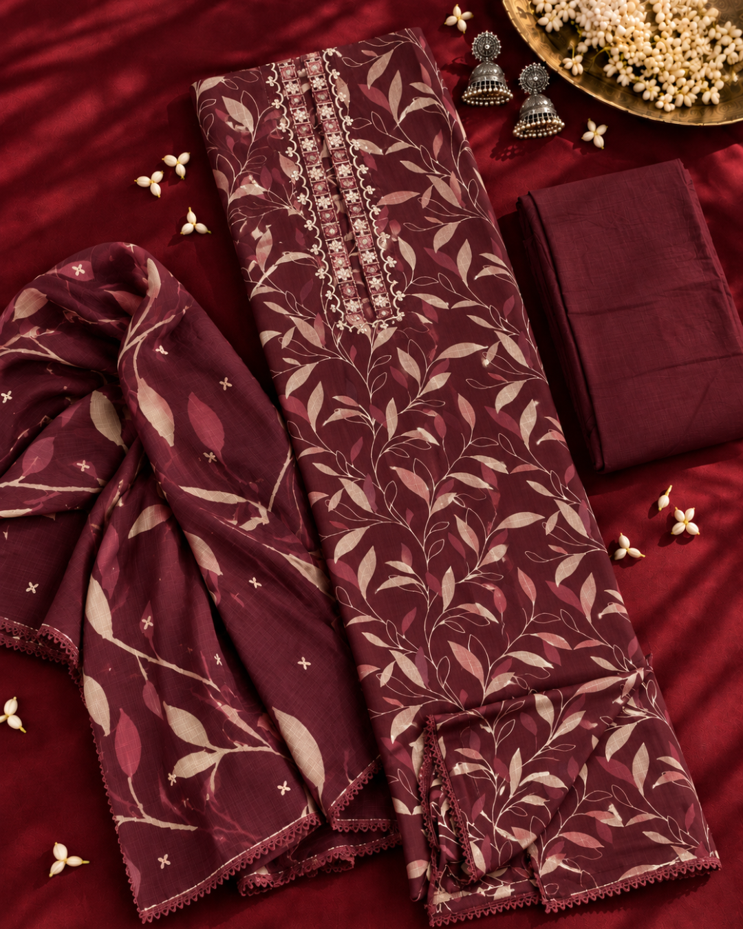 Leaf and Lace Suit Set