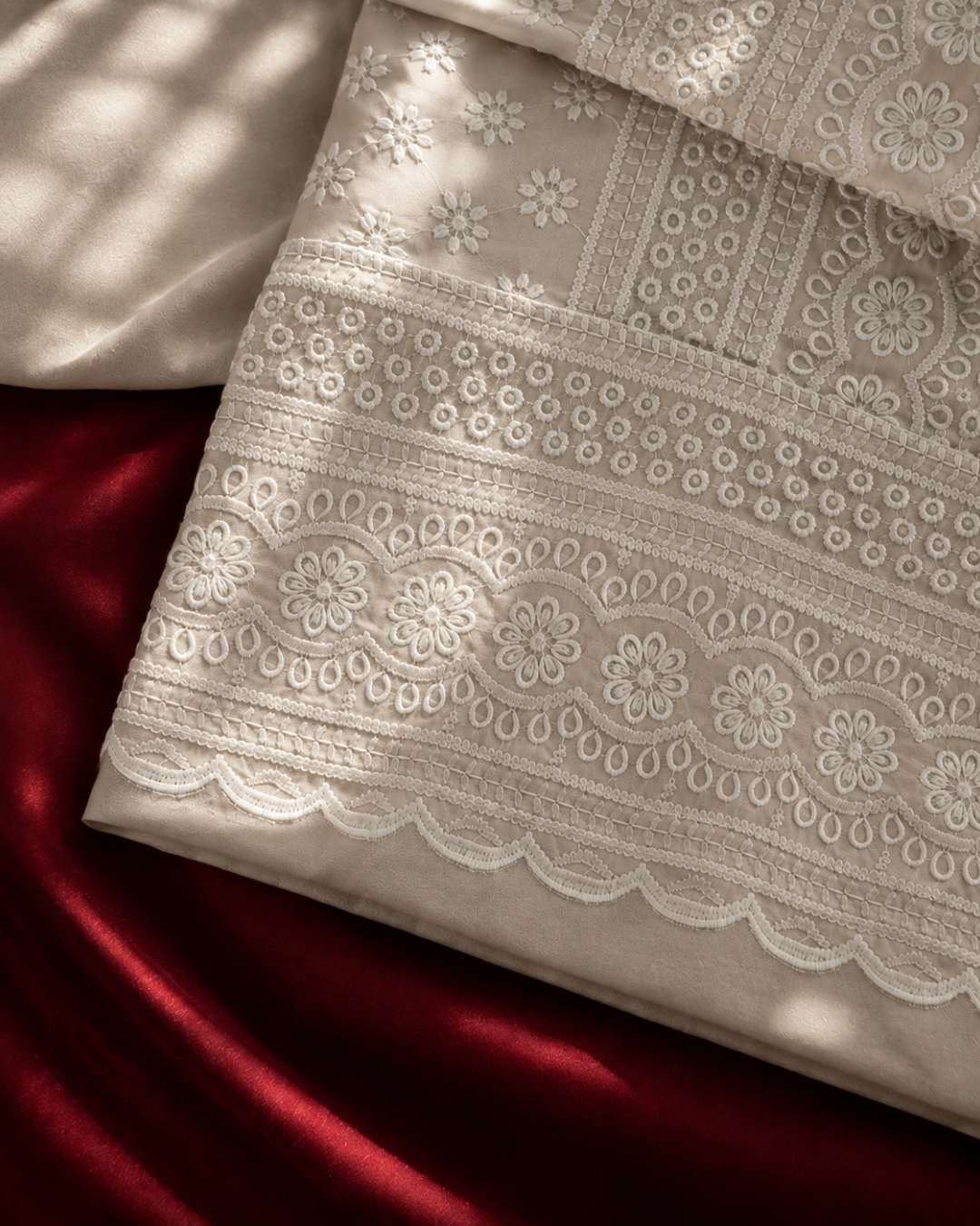 Classic Chikankari Suit - Unstitched
