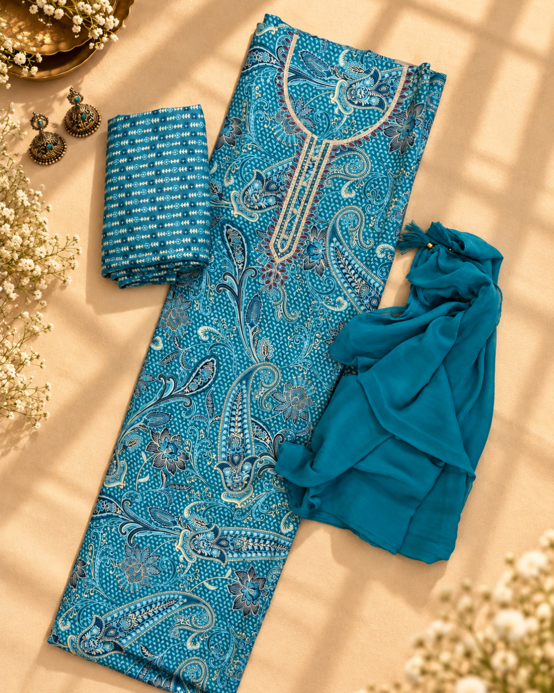 Paisley Thread Suit Set
