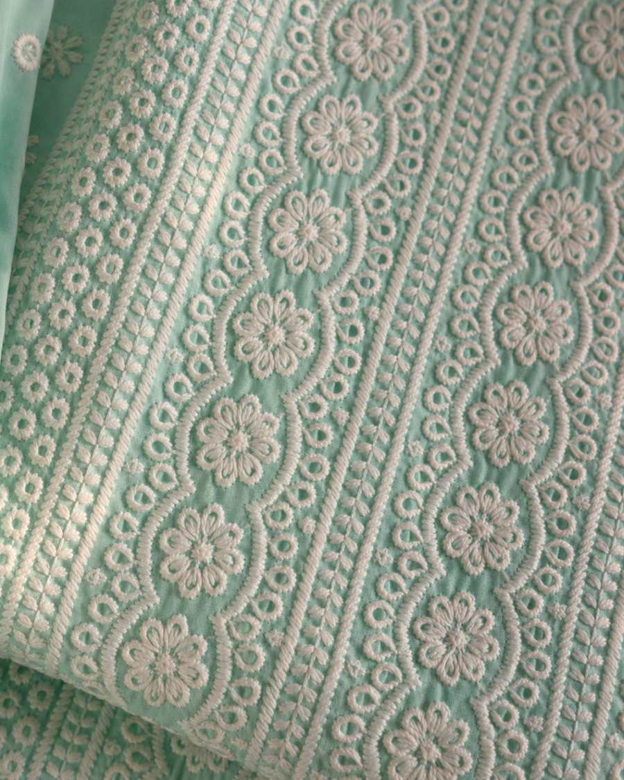Classic Chikankari Suit - Unstitched