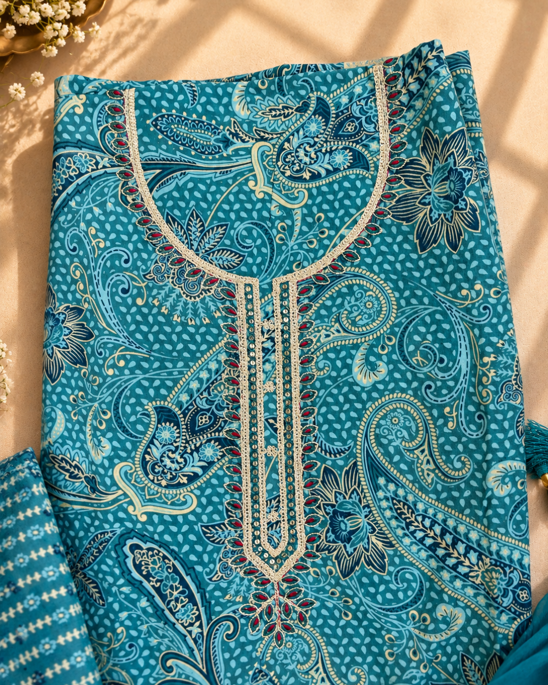 Paisley Thread Suit Set
