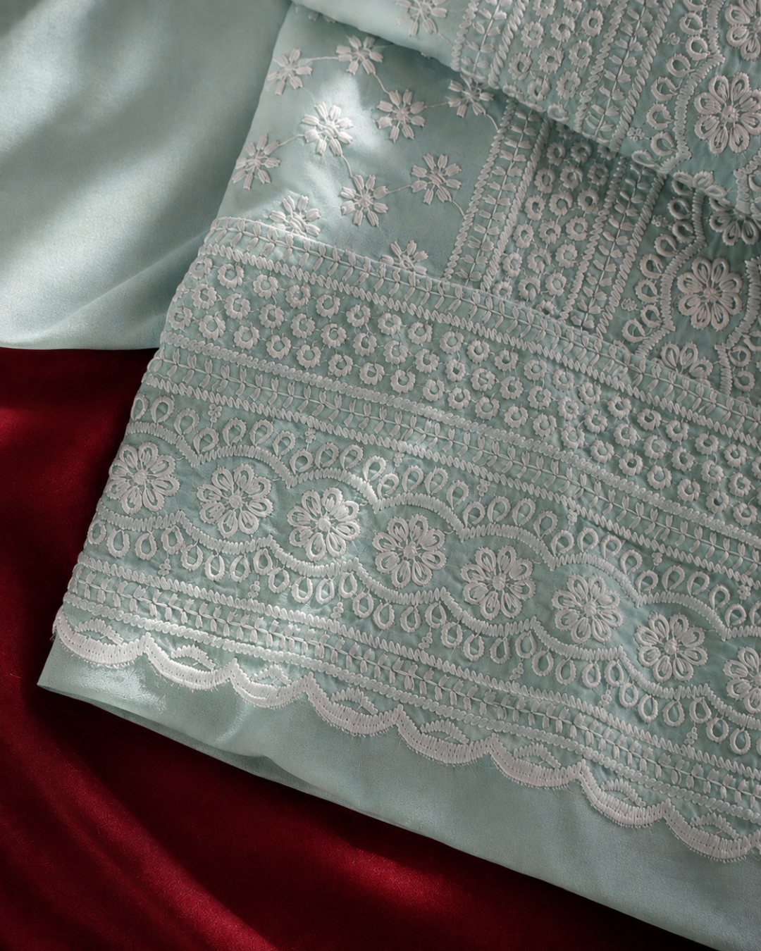 Classic Chikankari Suit - Unstitched