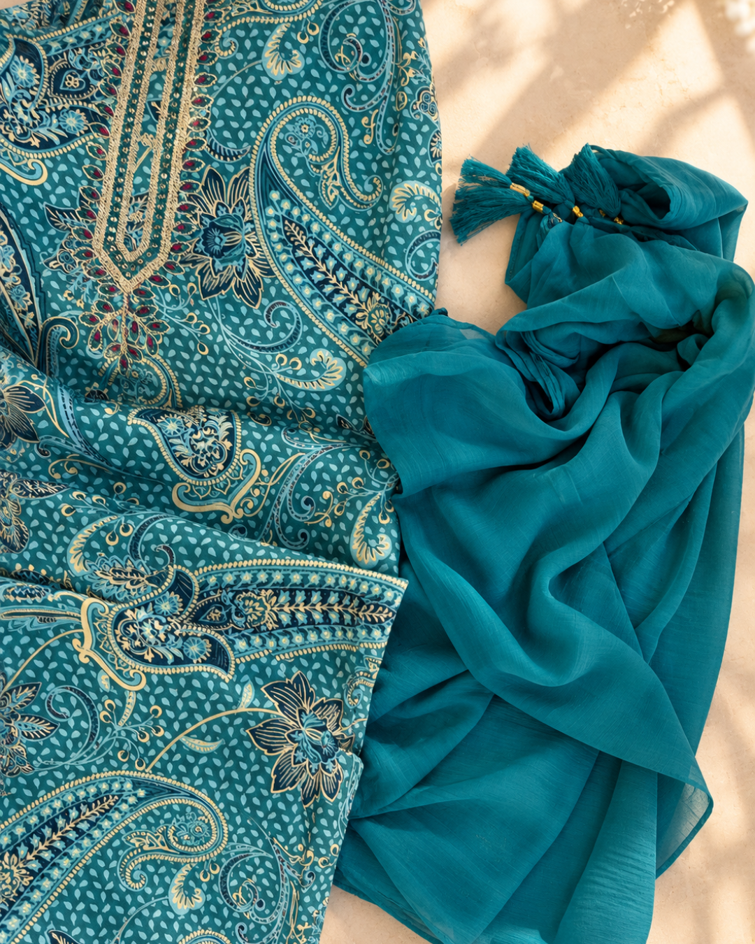 Paisley Thread Suit Set