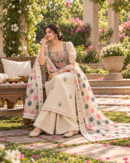 Threadwork Panel Suit Set