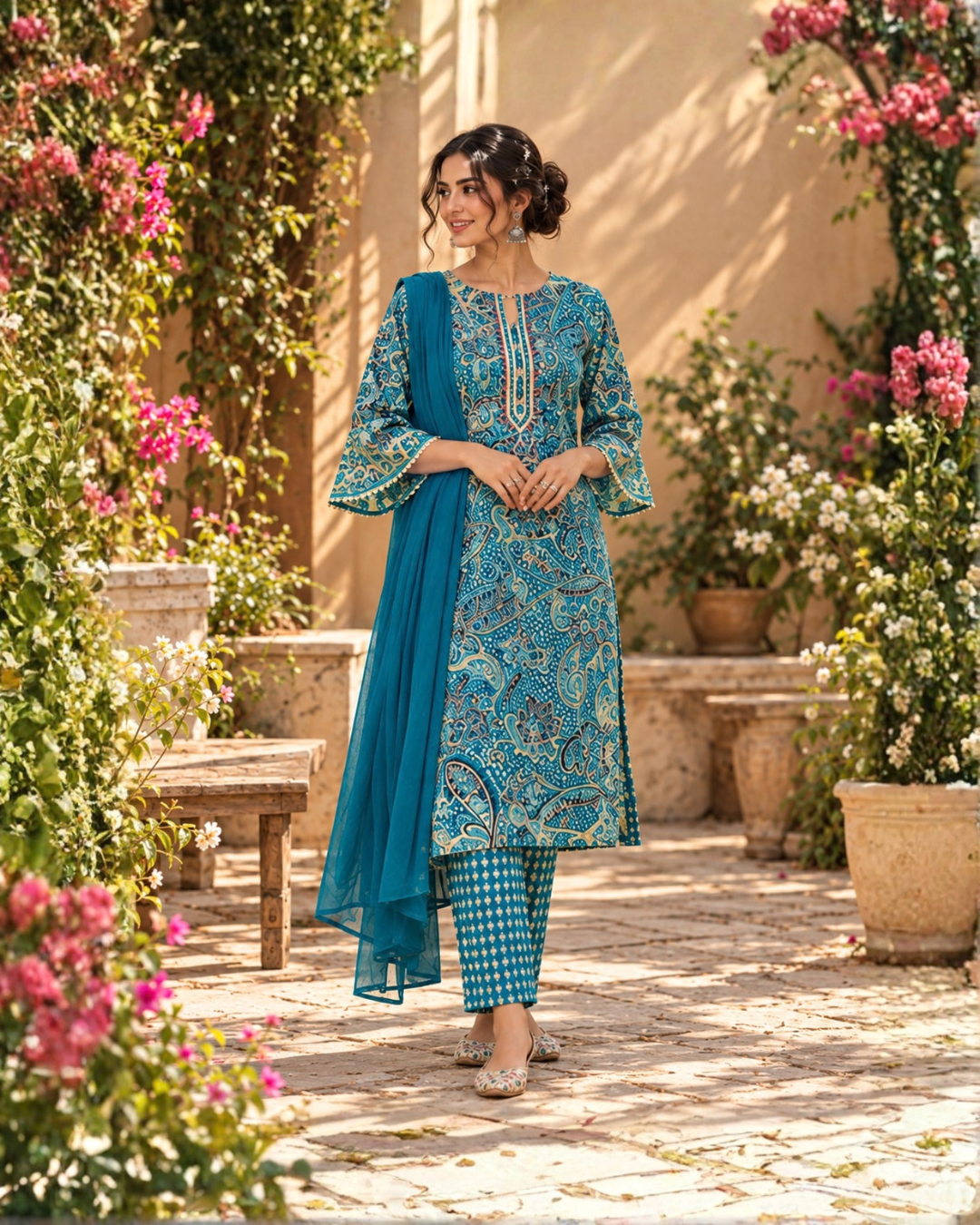 Paisley Thread Suit Set