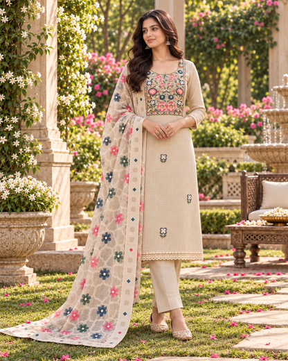 Threadwork Panel Suit Set