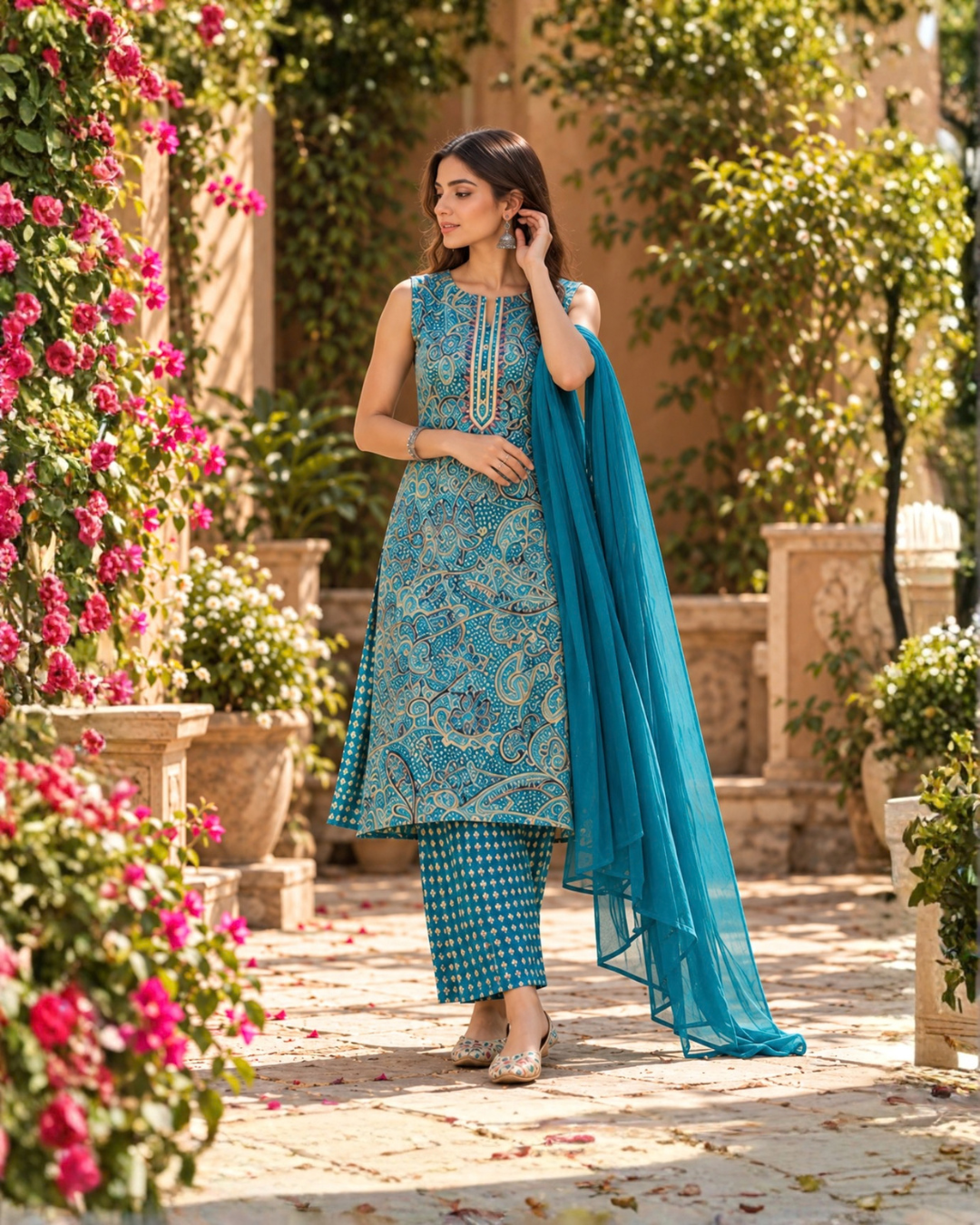 Paisley Thread Suit Set